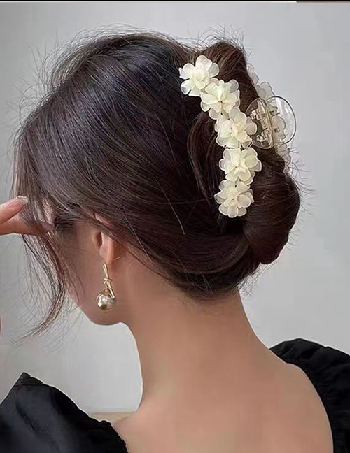 Fashion Small Flower [white] Resin Flower Gripper