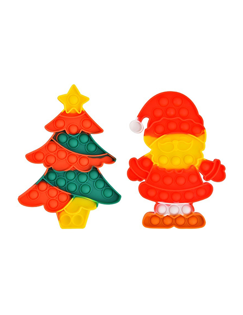 Fashion Christmas Tree Santa Claus Presses Bubble Music Educational Toys