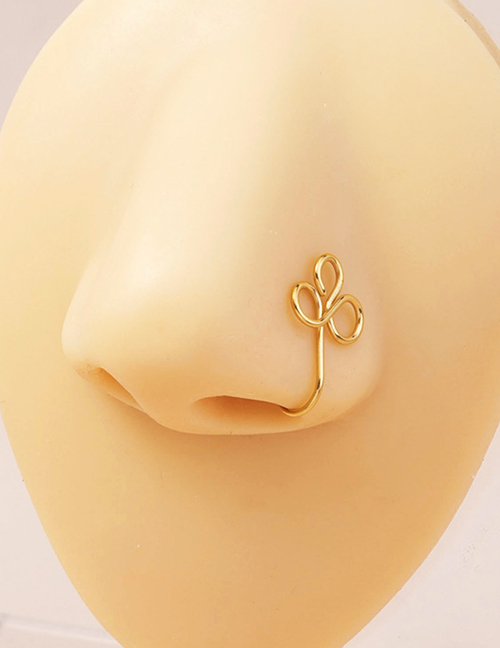 Fashion Gold Stainless Steel Piercing Nose Clip