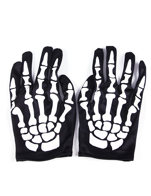 Fashion Skeleton Gloves Halloween Skull Ghost Gloves