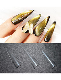 Fashion 500 Pieces In A Bag Transparent 500 Pieces Of Bagged Long Pointed Nail Transparent False Nails