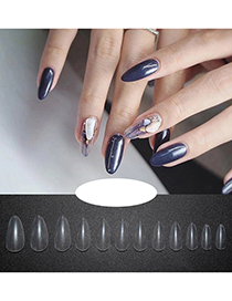 Fashion Transparent Color 500 Bags Of Transparent Fake Nails With Pointed Nails