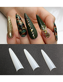 Fashion 500 Pieces Of Natural Color In A Bag 500 Bags Of Long-pointed False Nails