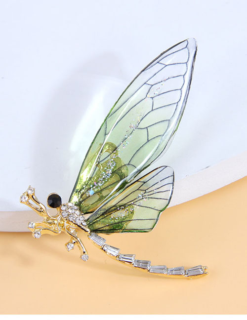 Fashion Dragonfly Alloy Inlaid Diamond Dragonfly Brooch