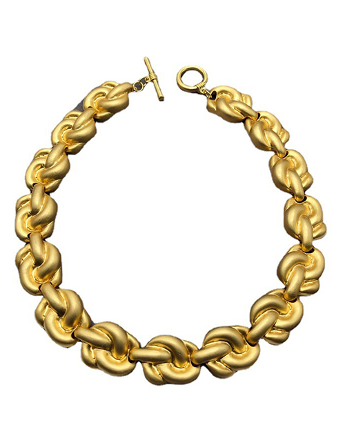Fashion Gold Alloy Twist Rope Necklace