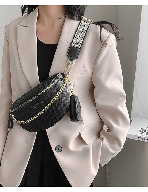 Fashion Pink Pu Large -capacity Messenger Bag