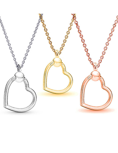 Fashion Heart -shaped Rose Gold (new Model) Alloy Geometric Thread Love Accessories