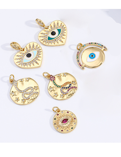 Fashion Gold 1 Copper Diamond Eye Jewelry Accessories
