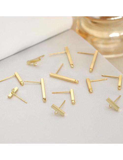 Fashion 10 Short Vertical Pendants Copper Gold Plated Vertical Bar Geometric Diy Ornament Accessories