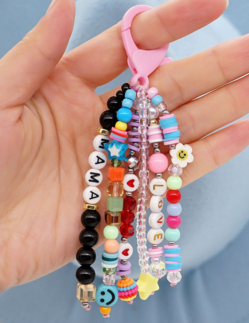 Fashion Color 24# Resin Letters Beads And Streaming Keys