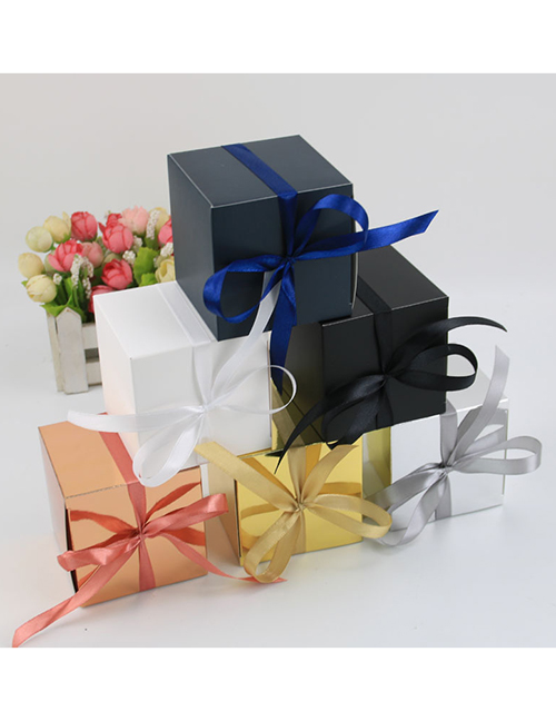 Fashion Rose Gold (large 7.6cm) European -style New Square Candy Box (from 50 Batch)