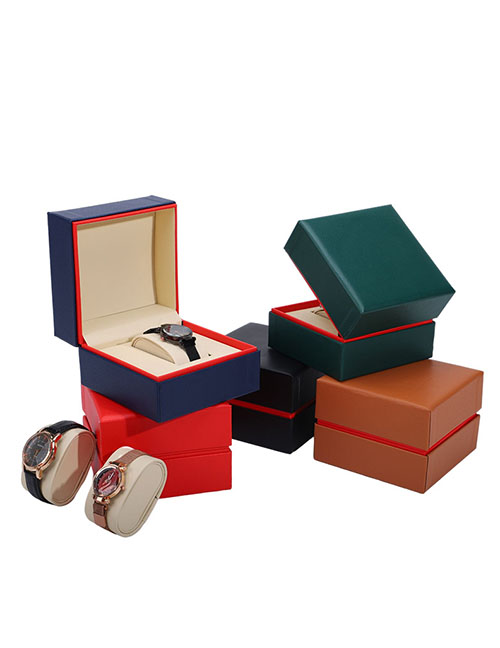 Fashion Green Right Angle Red Edge Watch Box