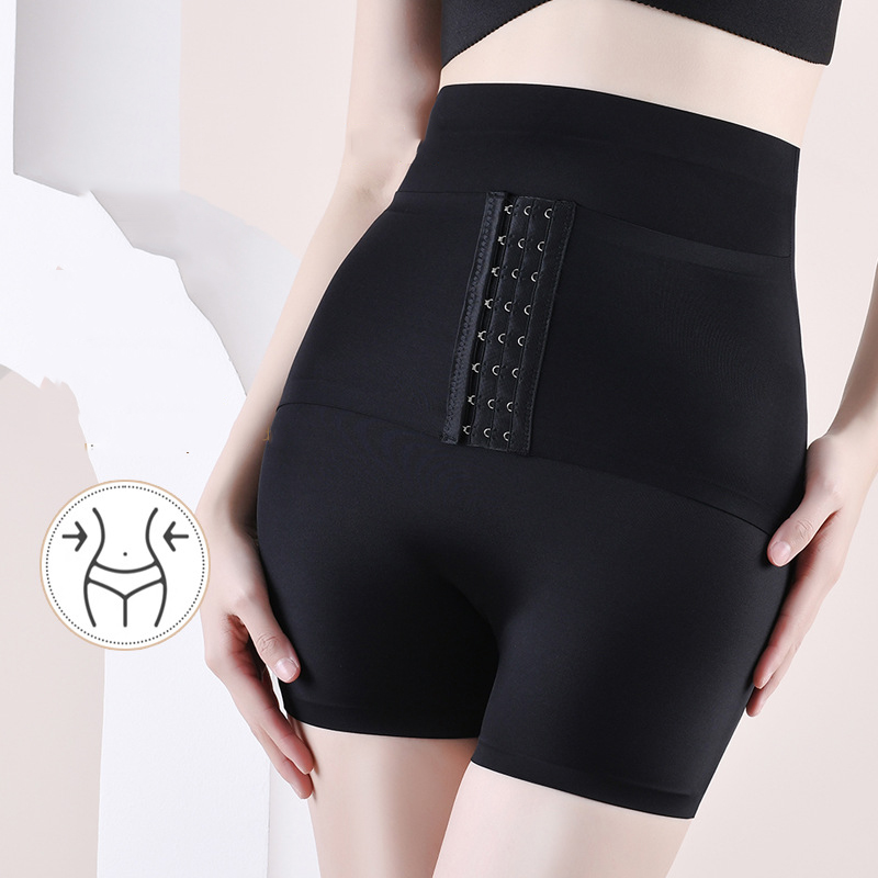 Fashion Color Polyester Body Shaping Buttoned Tummy Control Pants