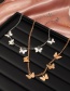 Fashion Silver Alloy Single Butterfly Pendant Necklace