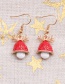 Fashion Mushroom Earrings Necklace Set Christmas Mushroom Necklace And Earrings Set