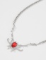 Fashion Silver Color Halloween Alien Spider Necklace