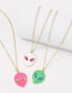 Fashion White Alloy Dripping Alien Necklace