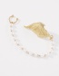 Fashion Gold Color Asymmetrical Pearl Ear Bone Clip