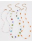 Fashion Color (random) Rice Bead Multilayer Beaded Necklace Set