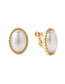 Fashion Round Alloy Geometric Round Pearl Stud Earrings