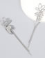 Fashion Silver Color Alloy Diamond Heart Bow Earrings