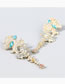 Fashion Gold Color Alloy Diamond Multi-layer Butterfly Earrings