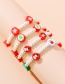 Fashion Color Christmas Series Soft Ceramic Pearl Beaded Bracelet