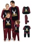 Fashion Black Mom Christmas Print Long-sleeved Trousers Pajama Set