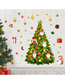 Fashion 30*90cmx2 Pieces In Bag Packaging Christmas Tree Glass Wall Stickers