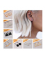 Fashion Rectangular Silver Alloy Rectangle Stud Earrings