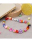 Fashion Color Letter Five-pointed Star Peach Heart Fruit Eyes Mobile Phone Chain