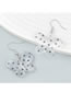Fashion White Resin Transparent Polka Dot Butterfly Stud Earrings