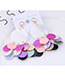 Fashion White Round Shape Decorated Paillette Earrings