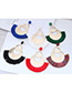 Fashion Gold Color+blue Hollow Out Design Tassel Earrings