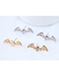 Fashion Silver Color Bat Shape Design Earrings