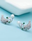 Fashion Silver Color Bird Shape Decorated Earrings