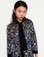Fashion Multi-color Embroidery Flower Decorated Simple Coat