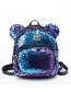 Fashion Pink Pure Color Decorated Paillette Backpack