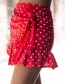 Fashion Pink Dots Pattern Decorated Skirt