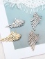 Fashion Silver Color Full Diamond Decorated Heart Shape Earrings