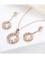 Fashion Gold Color Full Diamond Decorated Jewelry Sets