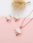 Fashion Rose Gold Mushroom Shape Decorated Jewelry Sets