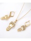Fashion Gold Color Belt Buckle Decorated Jewelry Sets