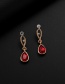 Fashion Red Leaf Shape Decorated Jewelry Sets
