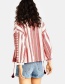 Fashion Pink Round Neckline Design Long Sleeves Shirt