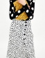 Fashion White Spot Pattern Decorated Skirt