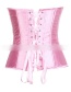 Fashion Pink Pure Color Decorated Corset