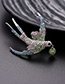 Fashion Multi-color Swallow Shape Design Color Matching Brooch