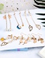 Elegant Gold Color+pink Bowknot Shape Decorated Long Earrings
