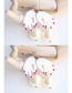 Fashion White Hands Shape Design Simple Earrings